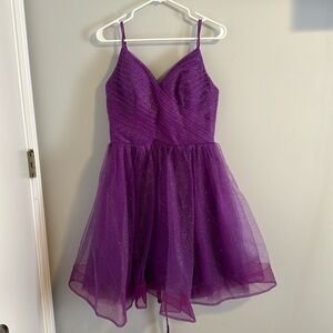 Purple prom dress